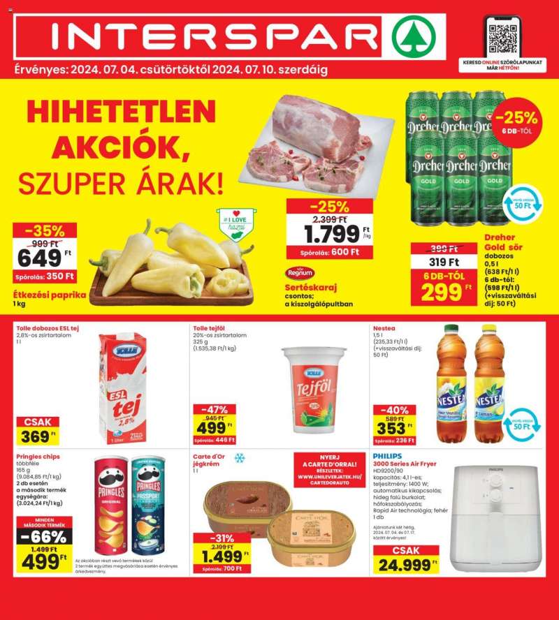 Interspar Akciós újság Interspar 1 oldal