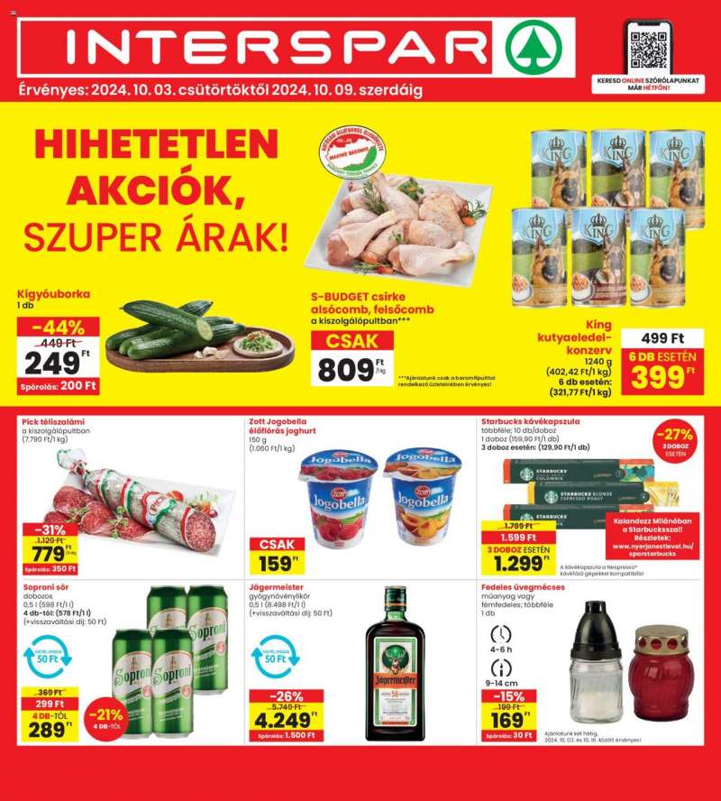 Interspar Akciós újság Interspar 1 oldal