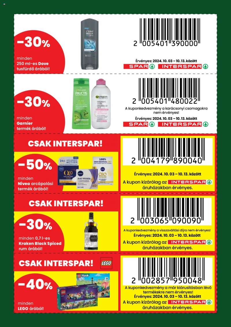 Interspar Őszi kuponnapok 15 oldal