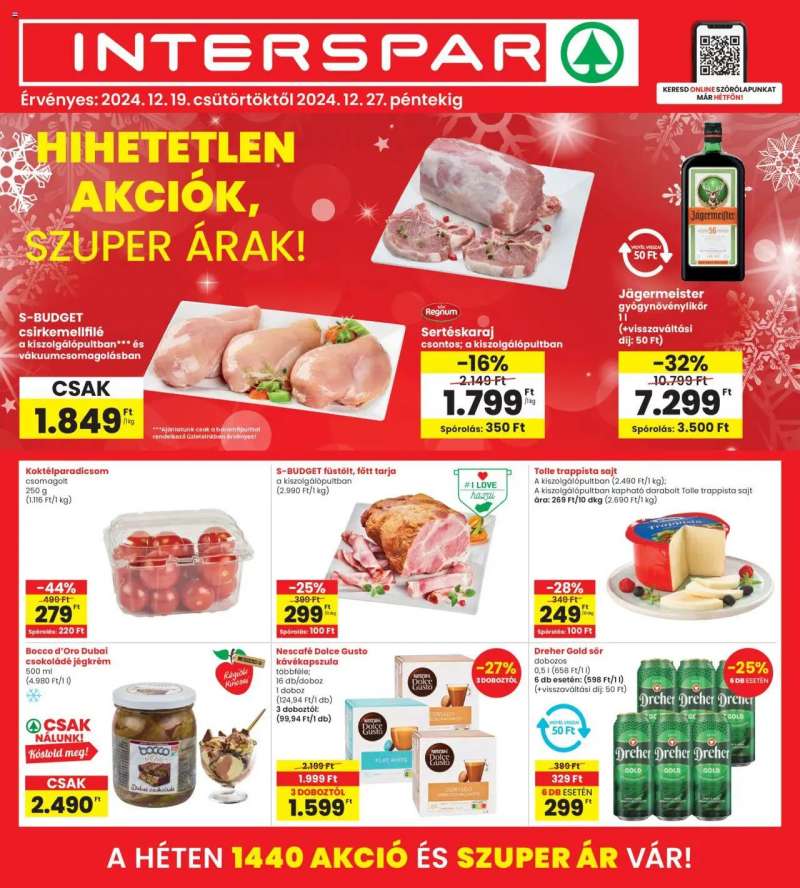 Interspar Akciós újság Interspar 1 oldal