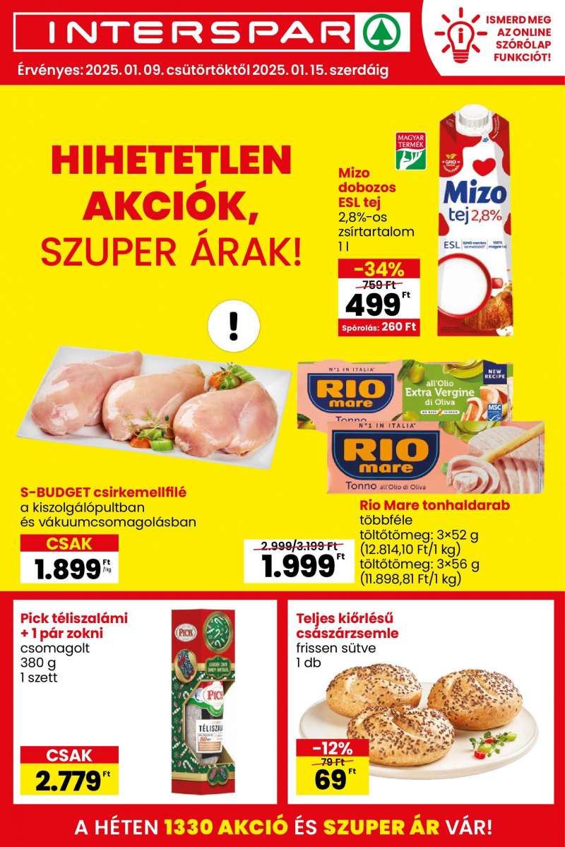 Interspar Akciós Újság 1 oldal