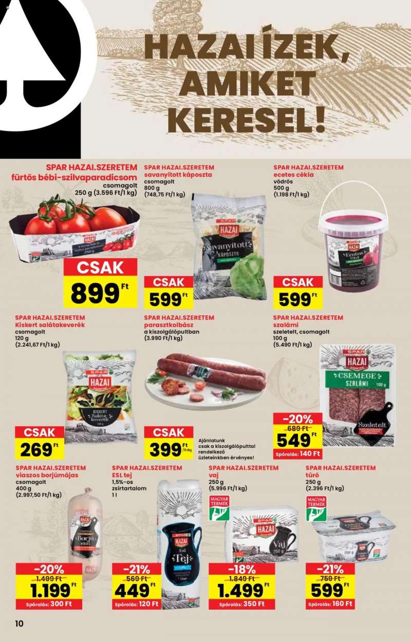 Interspar Sajátmárka katalógus 10 oldal