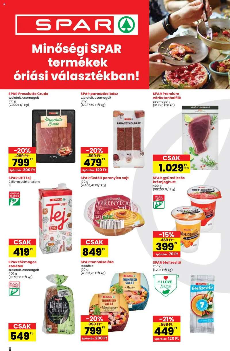 Interspar Sajátmárka katalógus 8 oldal