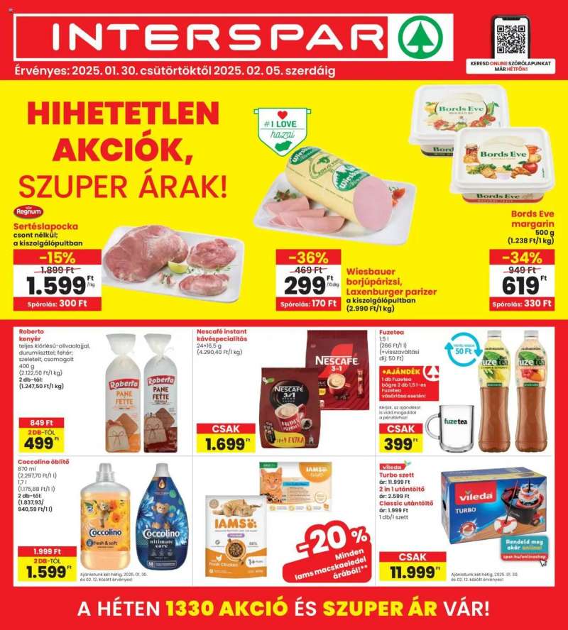 Interspar Akciós újság Interspar 1 oldal