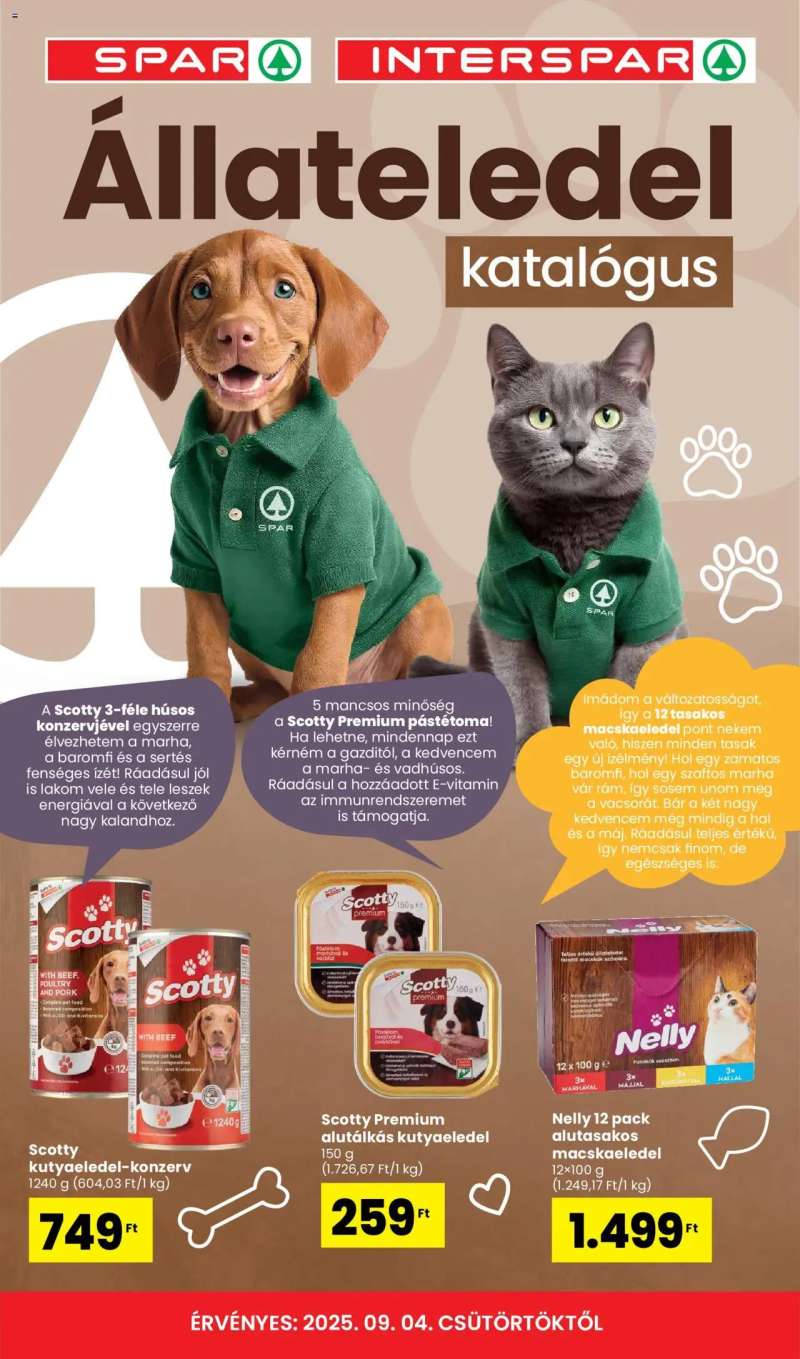 Interspar Állateledel katalógus 1 oldal