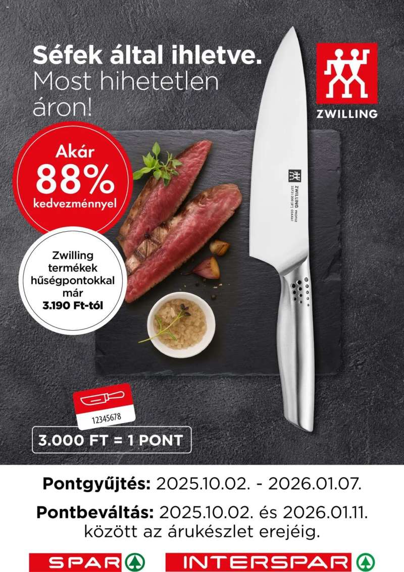 Interspar Zwilling hűségakció 1 oldal