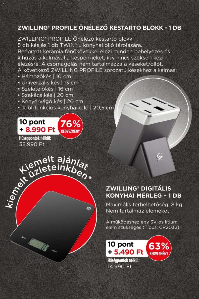 Interspar Zwilling hűségakció 3 oldal