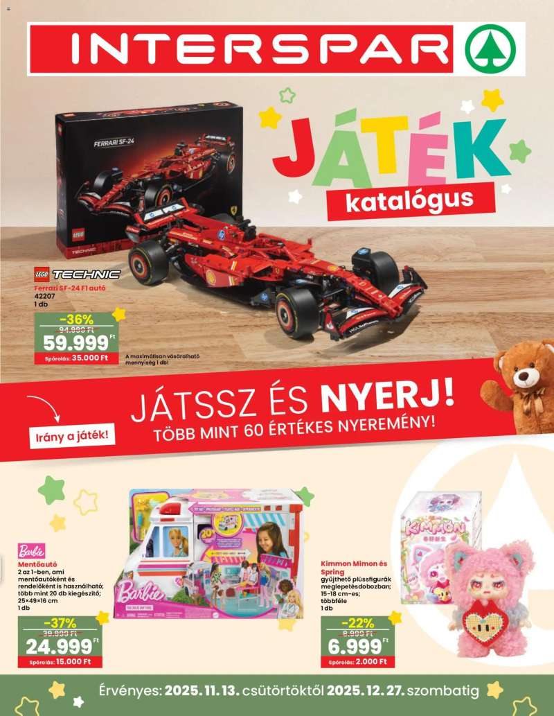 Interspar Játék katalógus 1 oldal