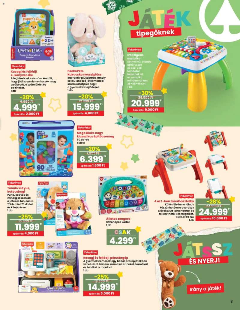 Interspar Játék katalógus 3 oldal