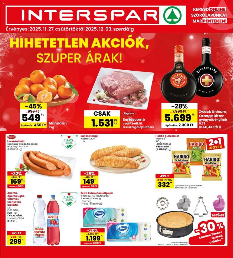 Interspar Akciós újság Interspar 1 oldal