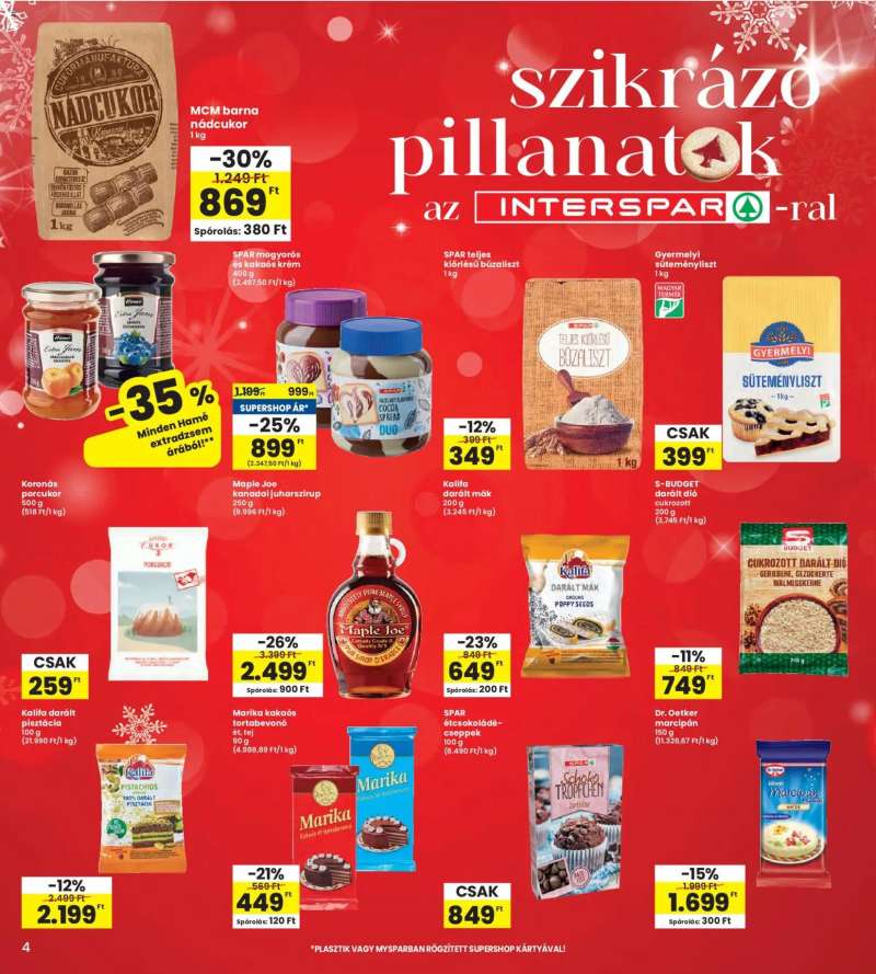 Interspar Akciós újság Interspar 4 oldal
