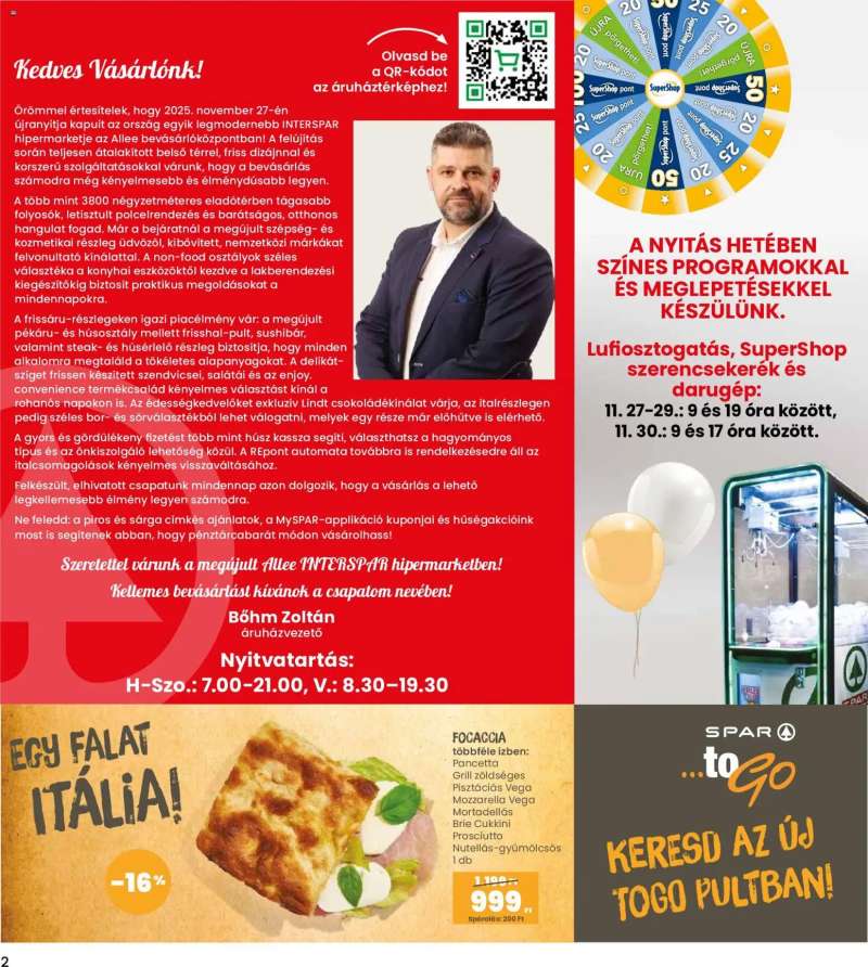 Interspar Allee üzlet megújulás 2 oldal