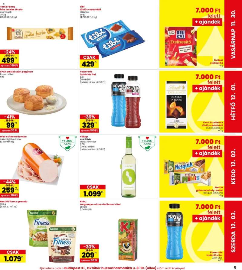 Interspar Allee üzlet megújulás 5 oldal