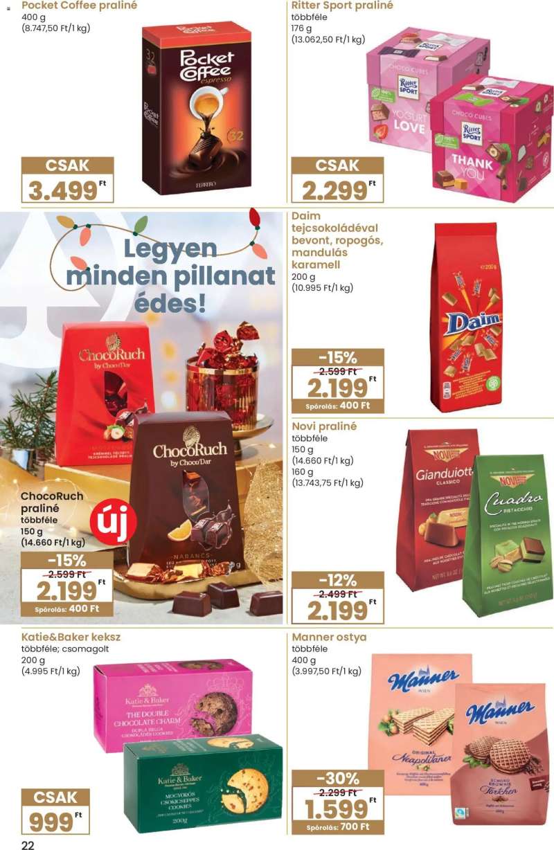 Interspar Karácsonyi Ínyenc katalógus 22 oldal