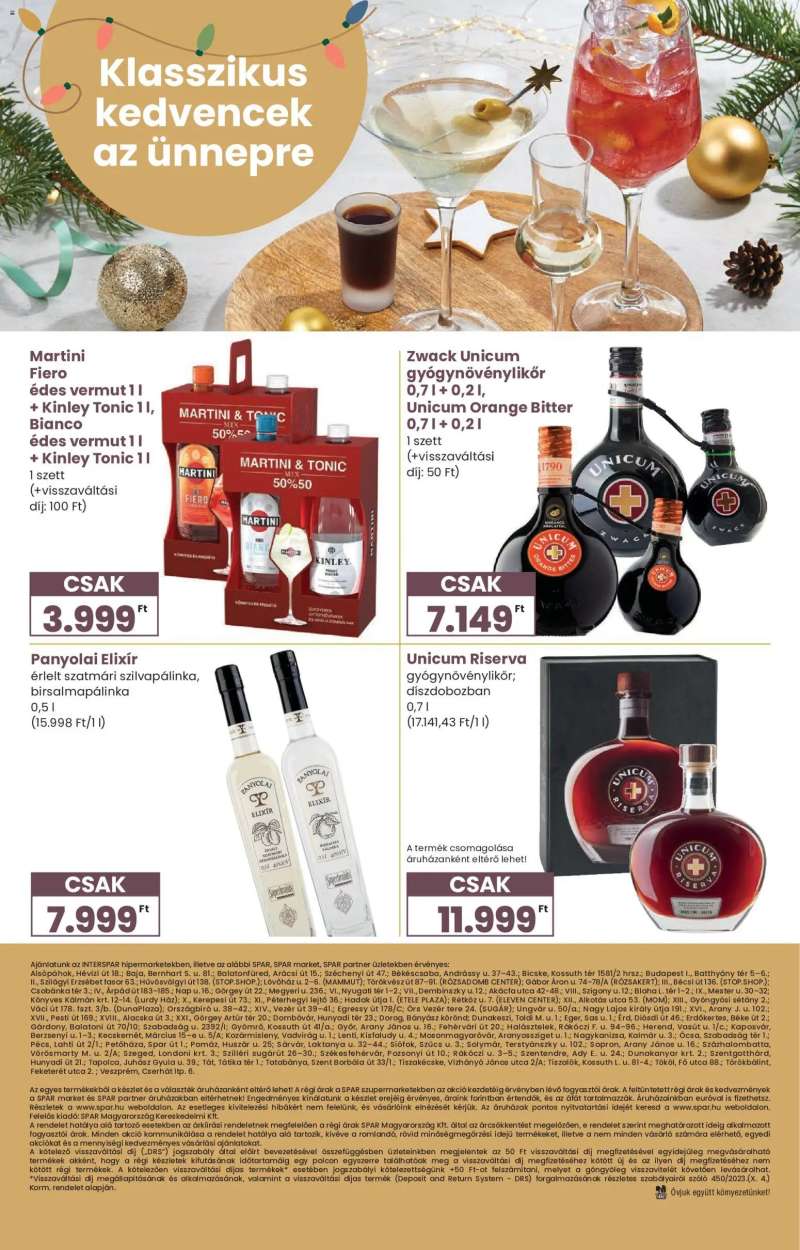 Interspar Karácsonyi Ínyenc katalógus 32 oldal