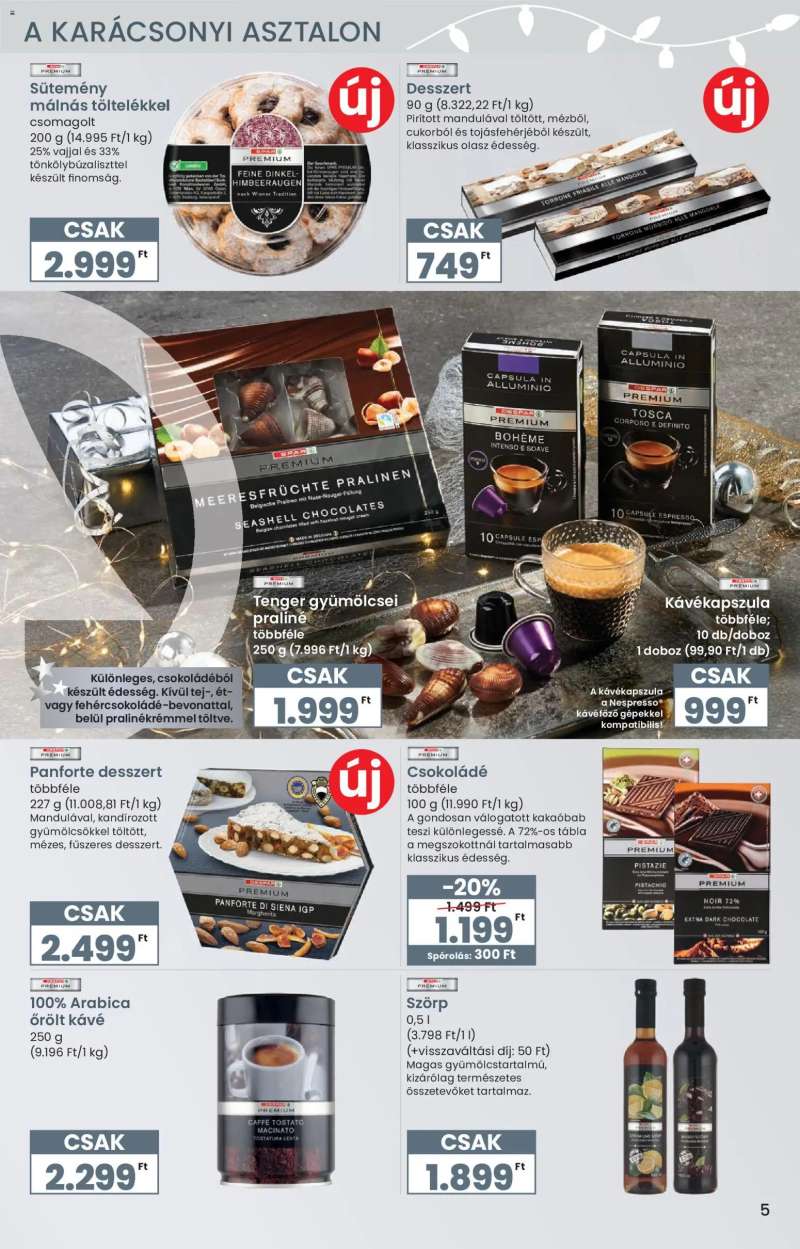 Interspar Karácsonyi Ínyenc katalógus 5 oldal