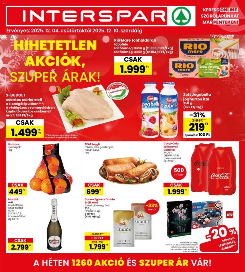 Interspar Akciós újság Interspar 1 oldal