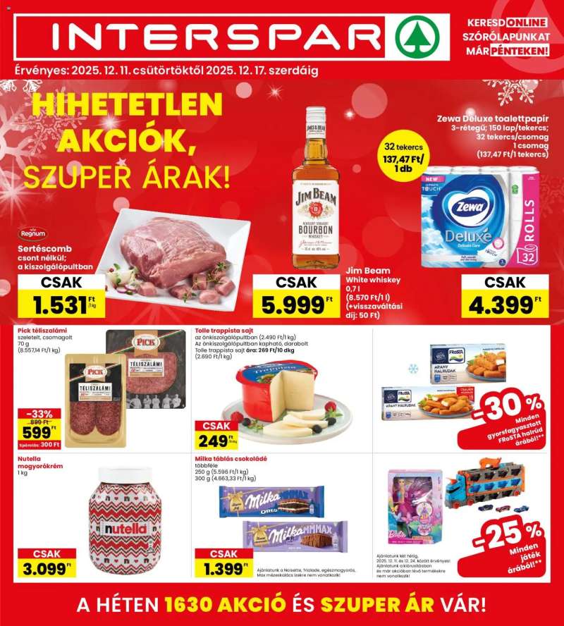 Interspar Akciós újság Interspar 1 oldal