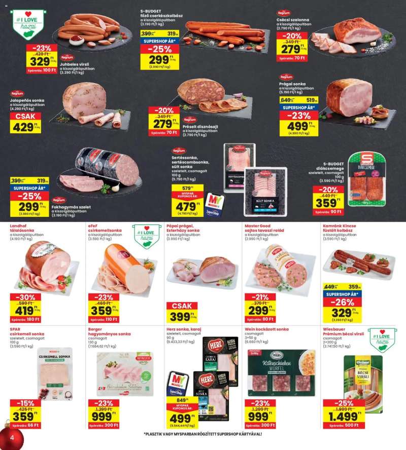 Interspar Akciós újság Interspar 4 oldal