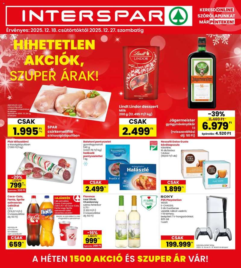 Interspar Akciós újság Interspar 1 oldal