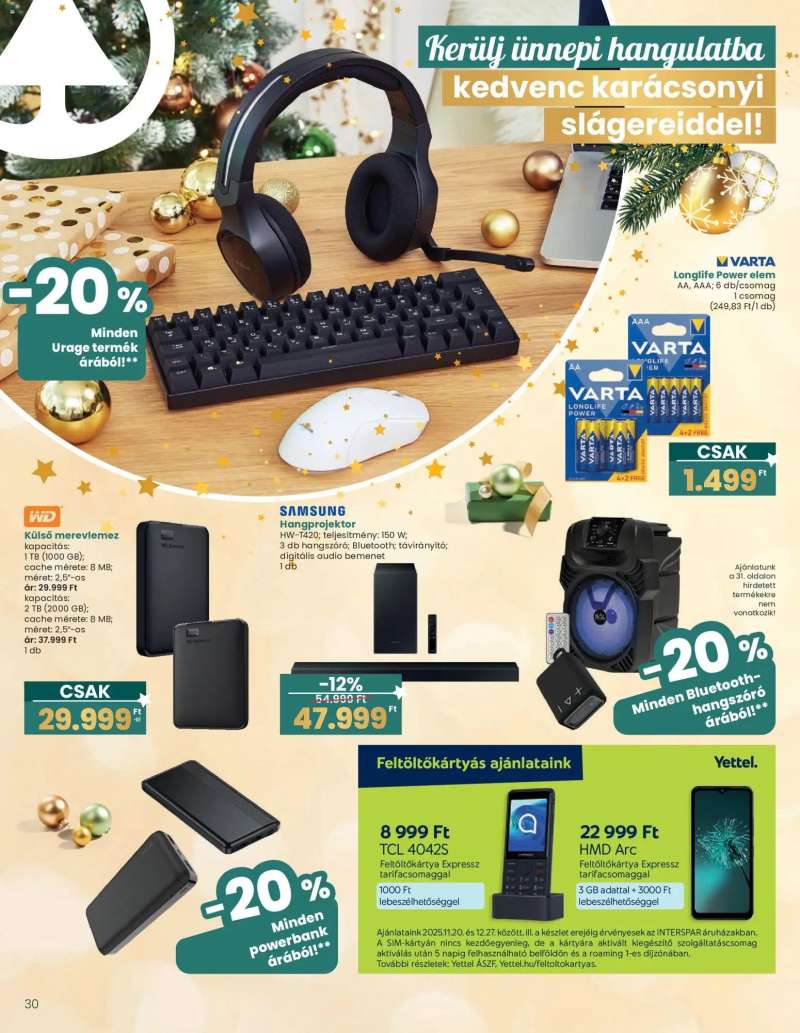 Interspar Ajándék katalógus 30 oldal