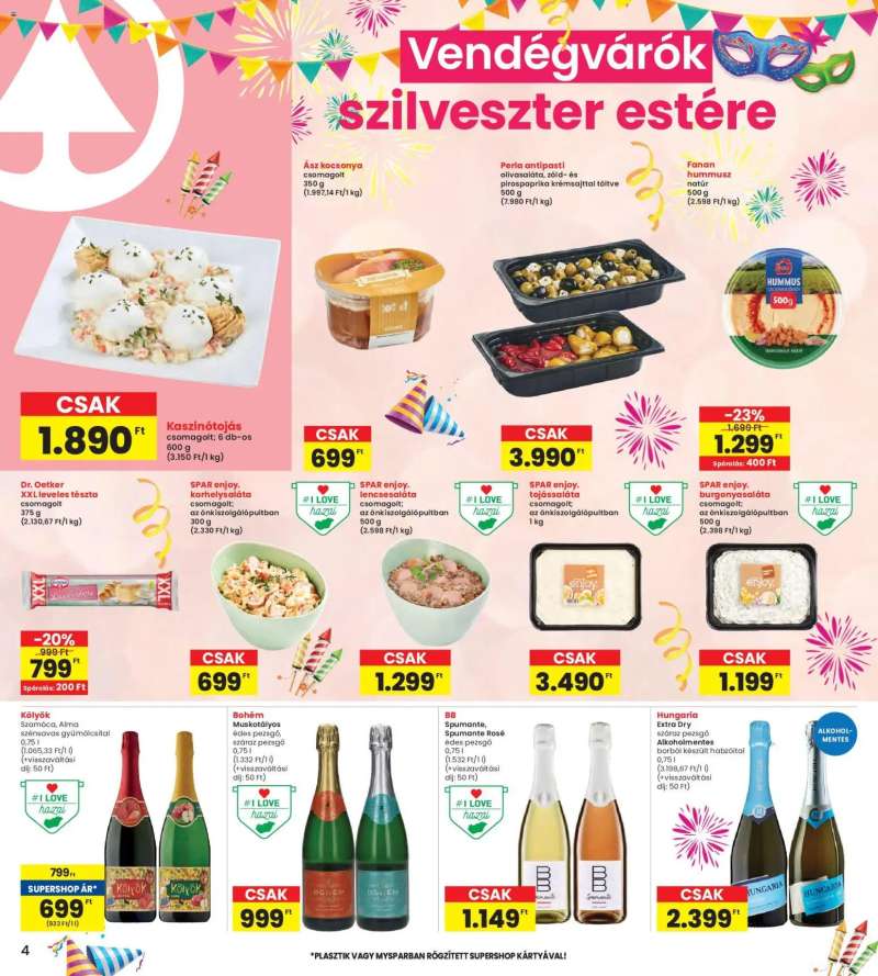 Interspar Akciós újság Interspar 4 oldal