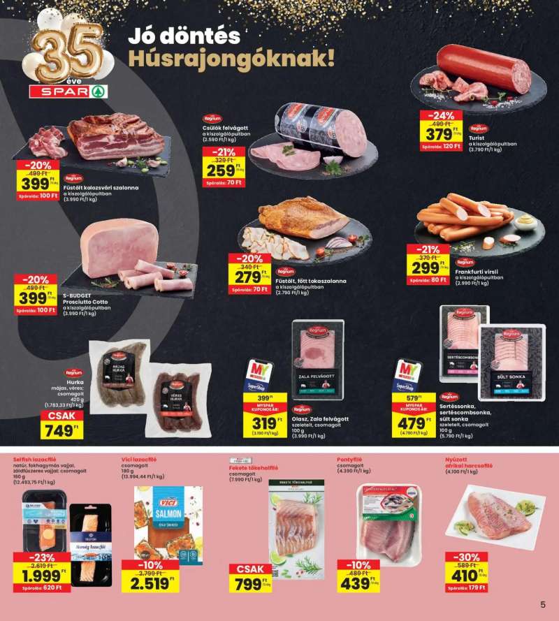 Interspar Akciós újság Interspar 5 oldal