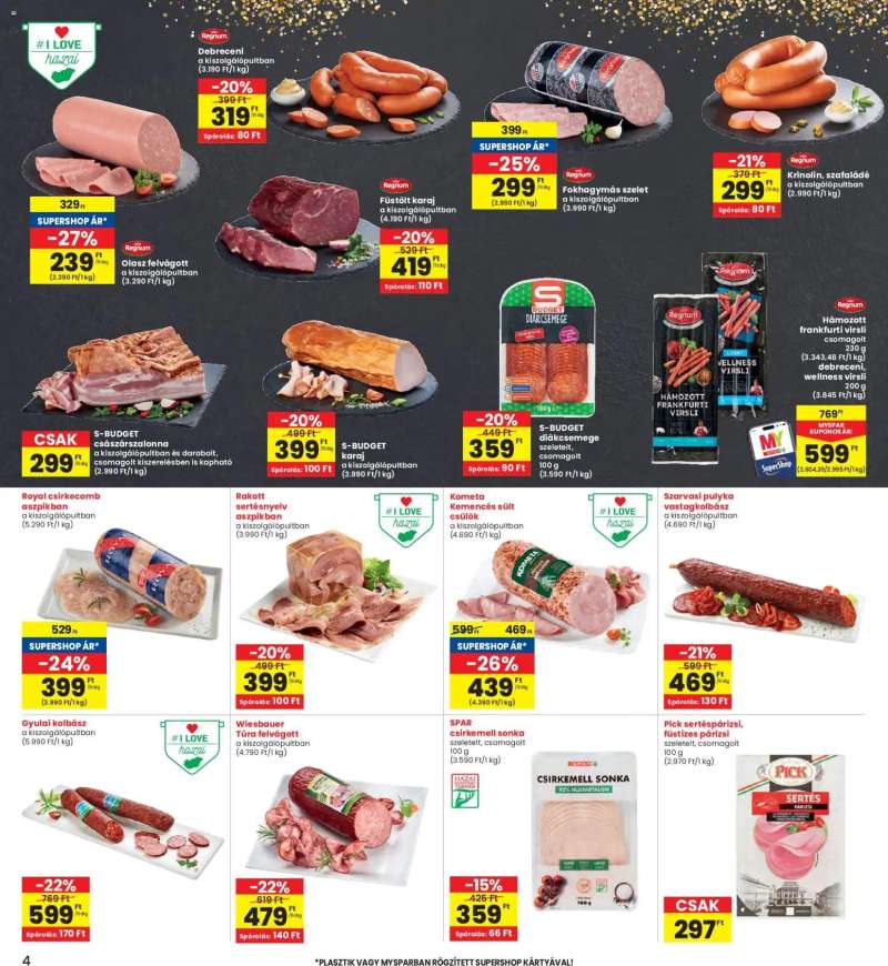 Interspar Akciós újság Interspar 4 oldal