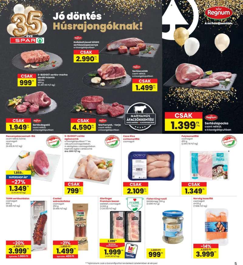 Interspar Akciós újság Interspar 5 oldal