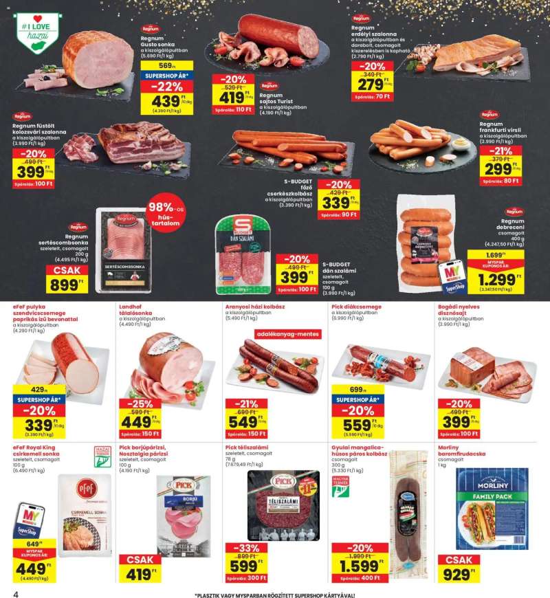 Interspar Akciós újság Interspar 4 oldal