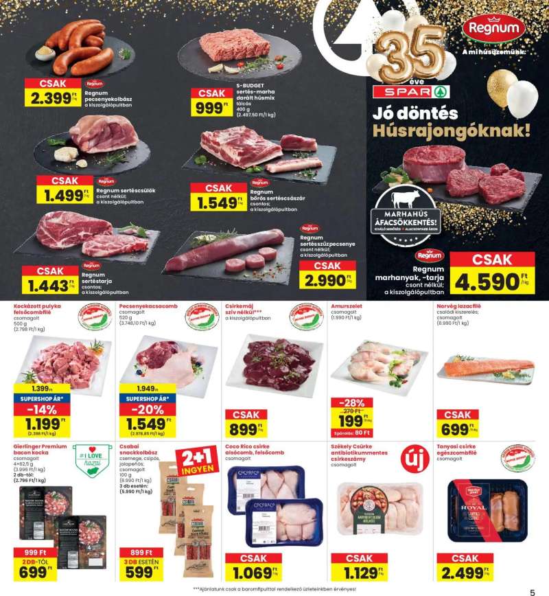 Interspar Interspar akciós újság 5 oldal