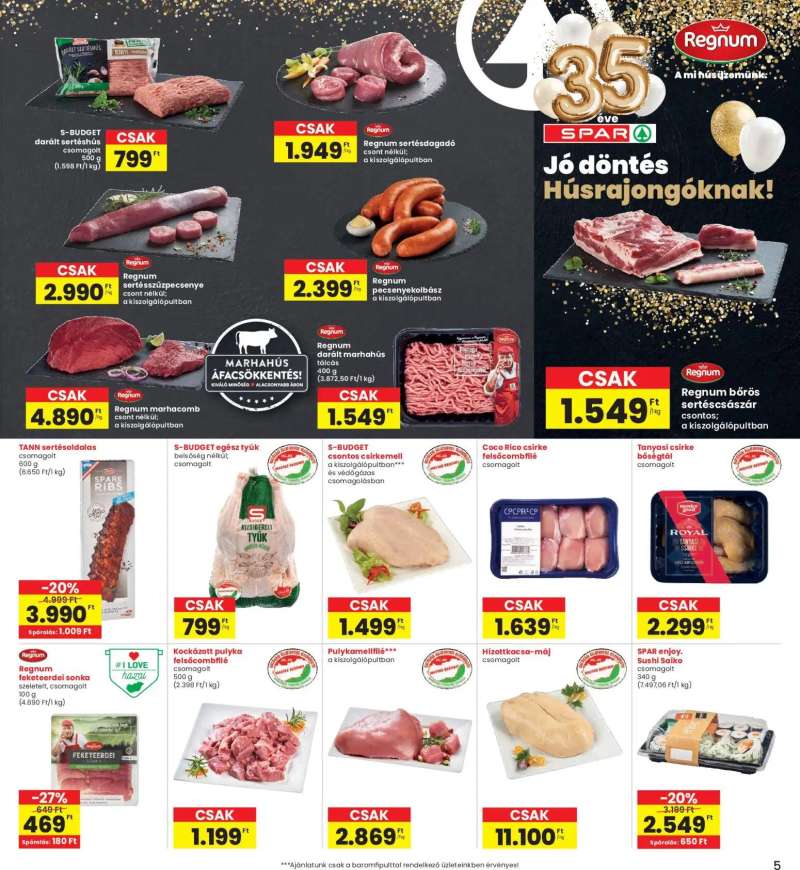 Interspar Interspar akciós újság 5 oldal