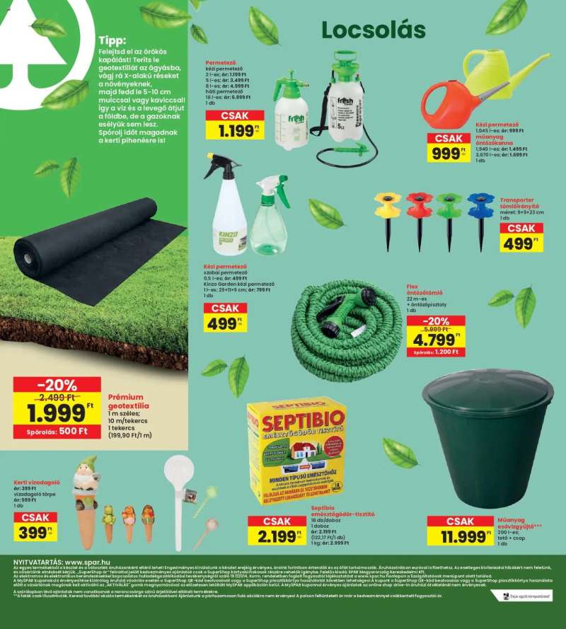 Interspar Interspar Kert katalógus 4 oldal