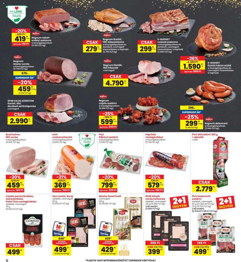 Interspar Interspar akciós újság 6 oldal