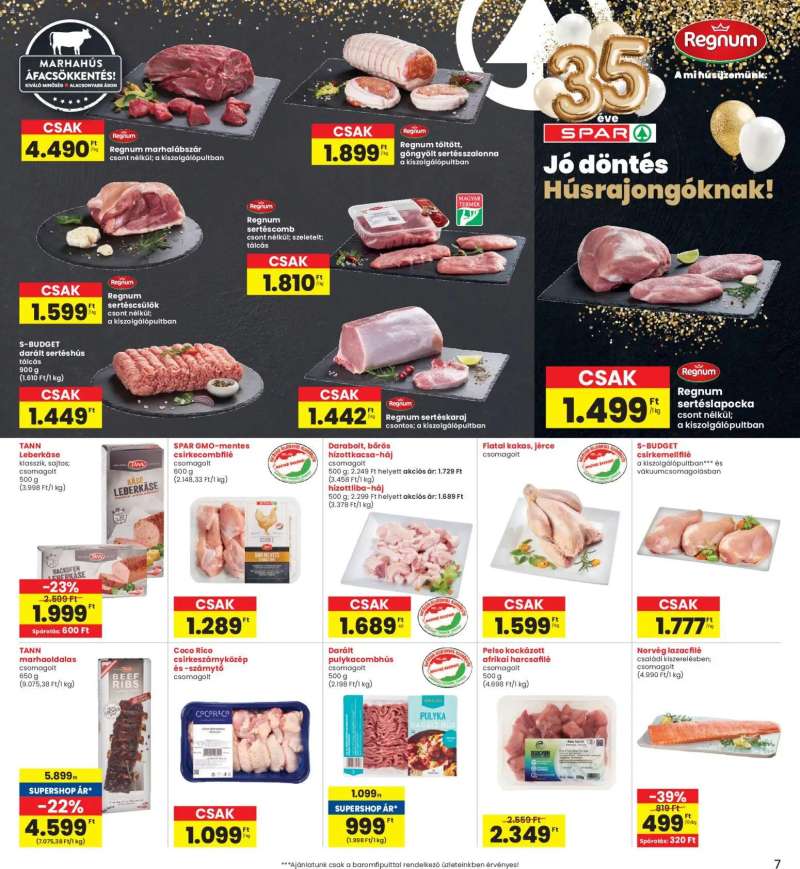 Interspar Interspar akciós újság 7 oldal