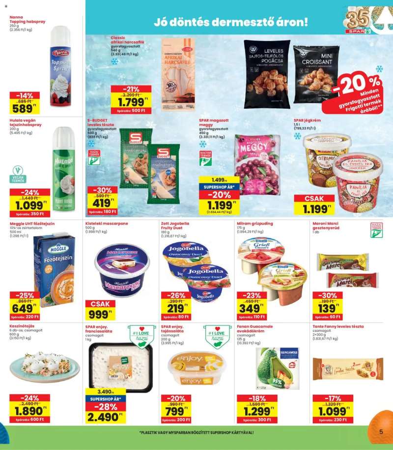 Interspar Interspar akciós újság 5 oldal