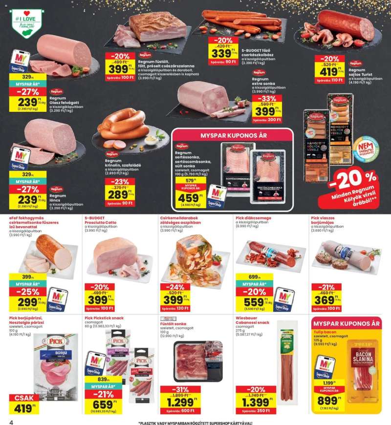 Interspar Interspar akciós újság 4 oldal