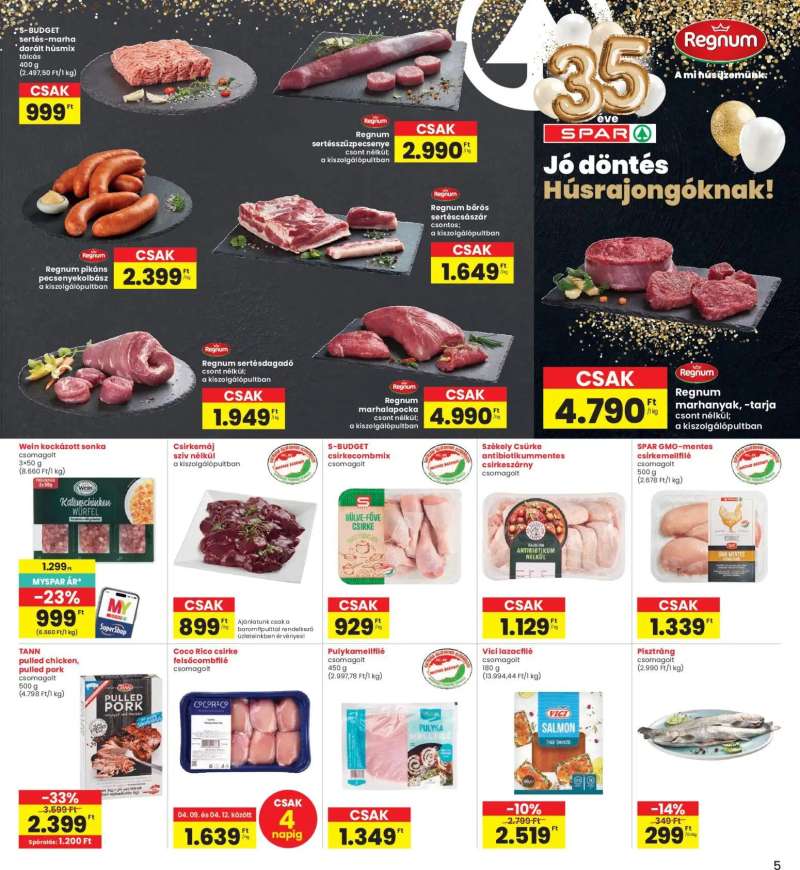 Interspar Interspar akciós újság 5 oldal