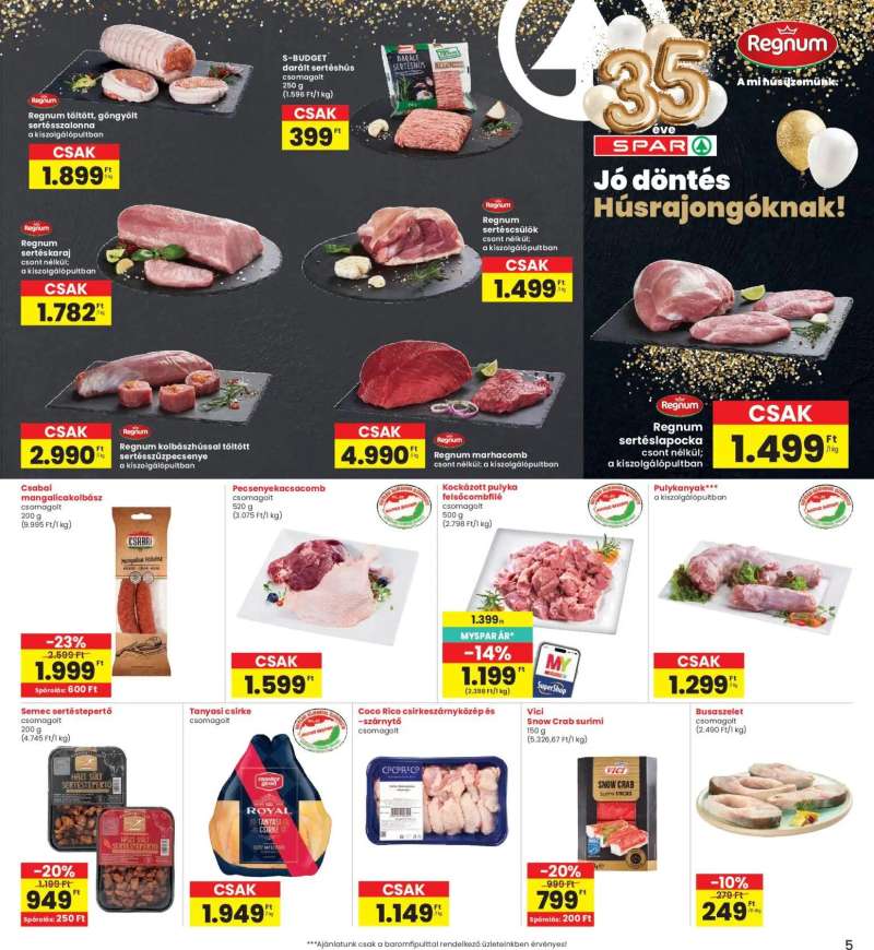 Interspar Interspar akciós újság 5 oldal