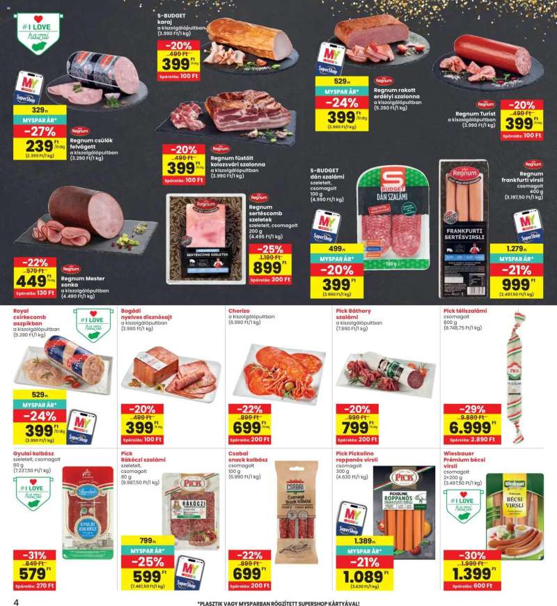 Interspar Interspar akciós újság 4 oldal