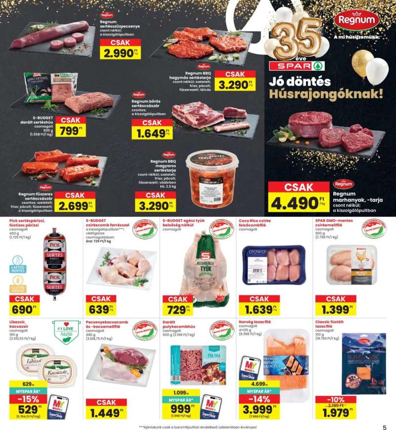 Interspar Interspar akciós újság 5 oldal