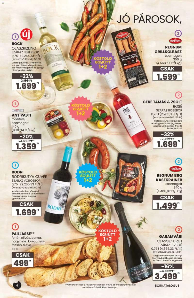 Interspar Interspar Tavaszi Borkatalógus 6 oldal