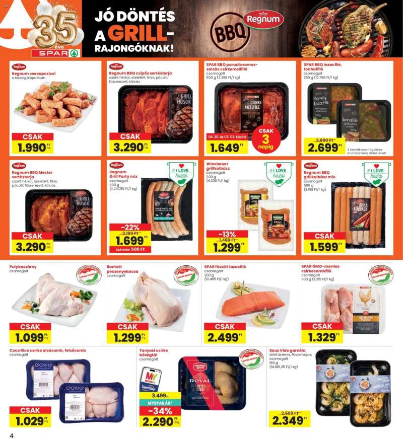 Interspar Interspar akciós újság 4 oldal