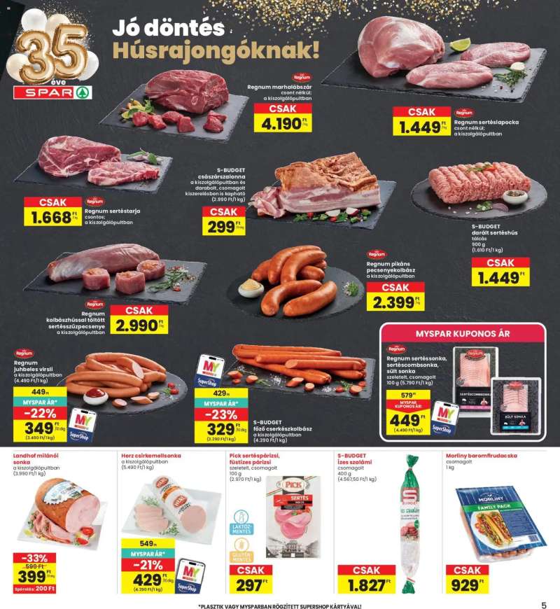 Interspar Interspar akciós újság 5 oldal