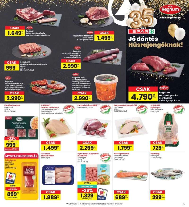 Interspar Interspar akciós újság 5 oldal