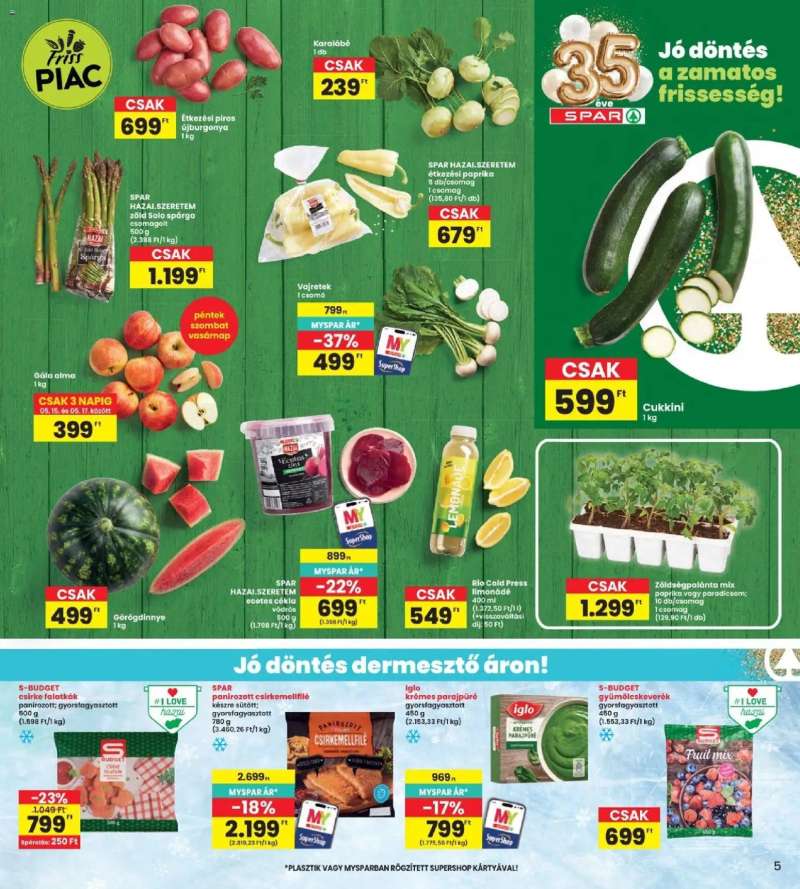 Interspar Interspar akciós újság 5 oldal