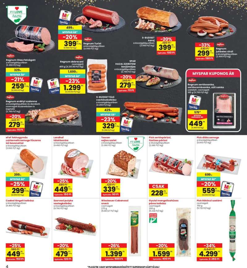 Interspar Interspar akciós újság 4 oldal