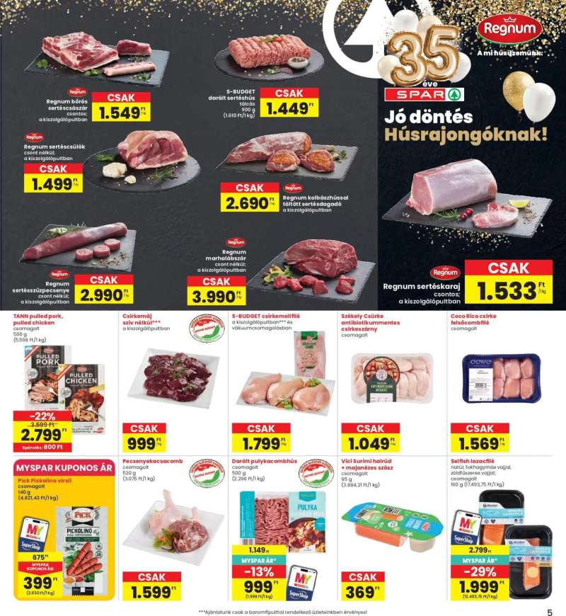Interspar Interspar akciós újság 5 oldal