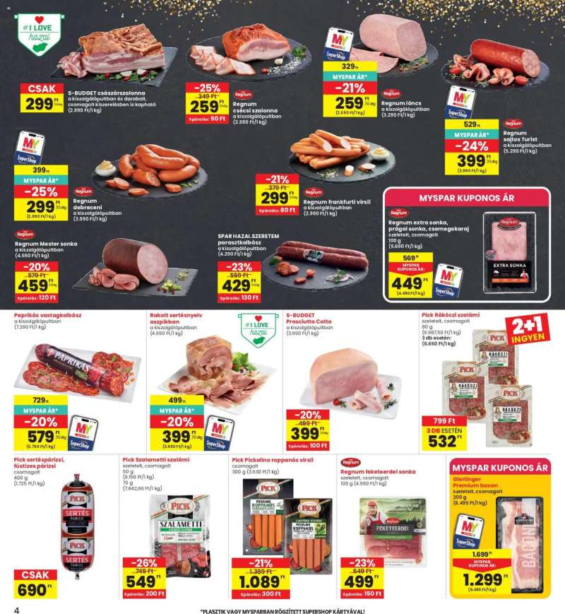 Interspar Interspar akciós újság 4 oldal