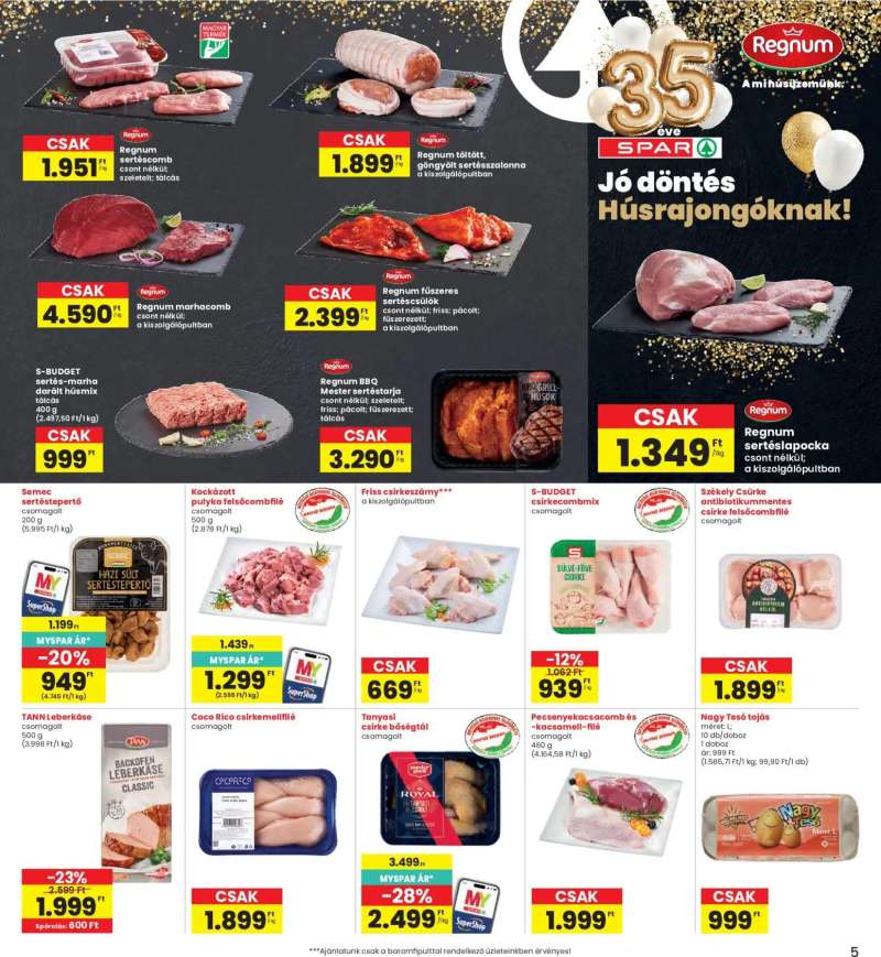Interspar Interspar akciós újság 5 oldal